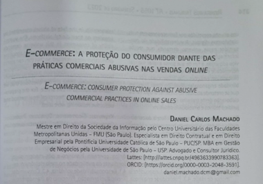 E-COMMERCE: A PROTEÇÃO DO CONSUMIDOR FRENTE ÀS PRÁTICAS COMERCIAIS ABUSIVAS NAS VENDAS ONLINE.